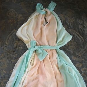 Pastel Chiffon Party Dress